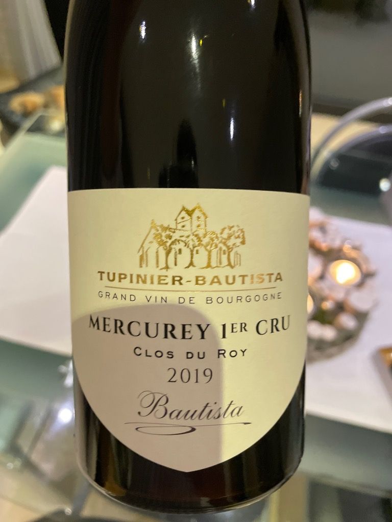 Domaine Tupinier Bautista Mercurey Er Cru Clos Du Roy France