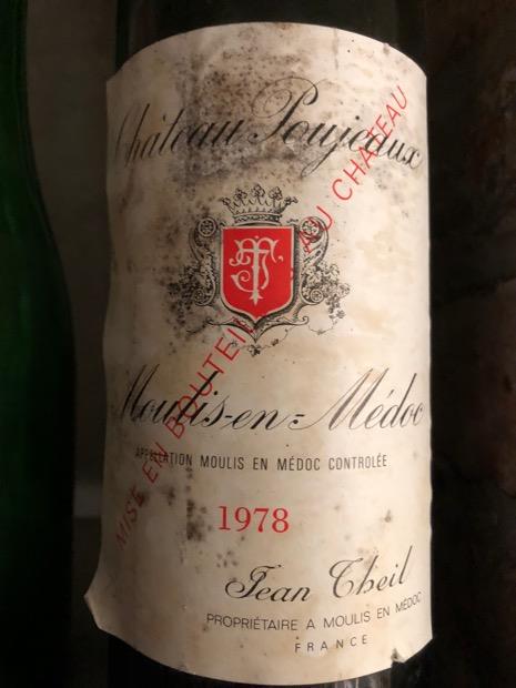 1978 Château Poujeaux France Bordeaux Médoc Moulis en Médoc