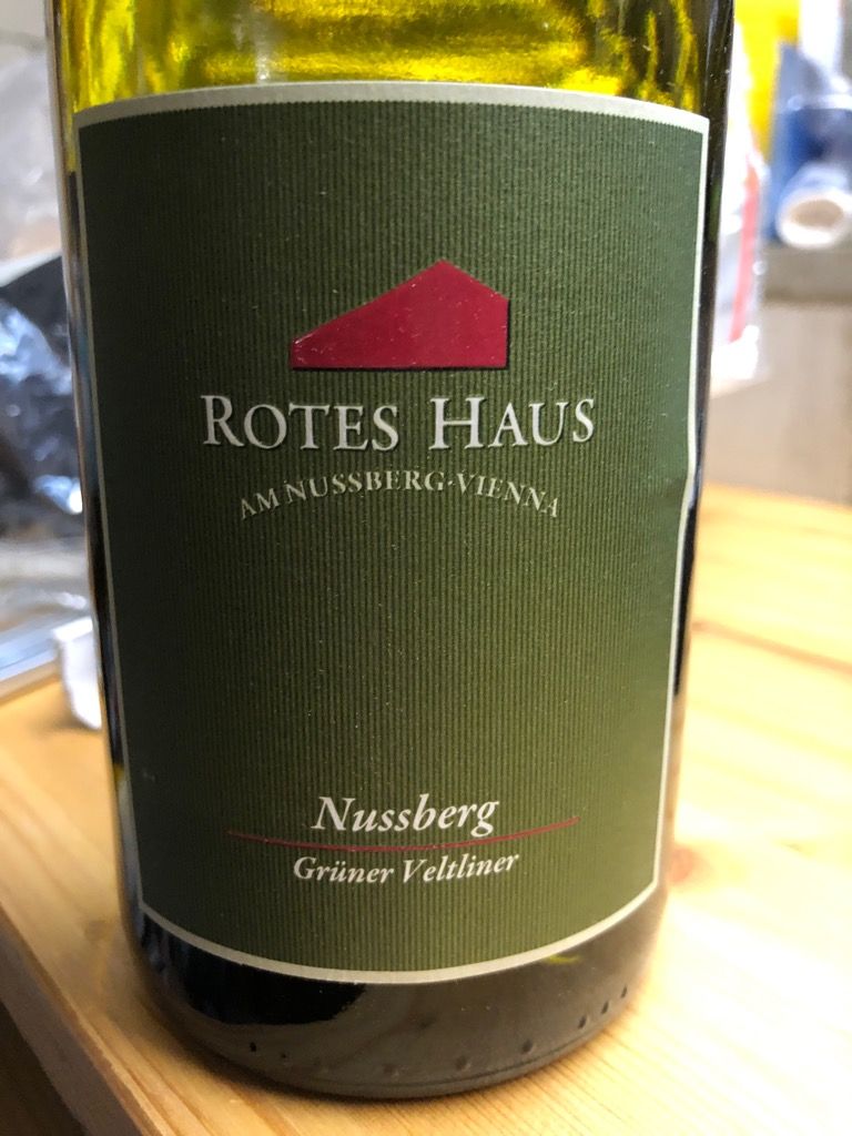 2021 Weingut Rotes Haus Grüner Veltliner Nußberg Austria Wien