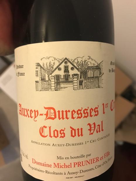 2015 Michel Prunier Et Fille Auxey Duresses 1er Cru Clos Du Val Rouge