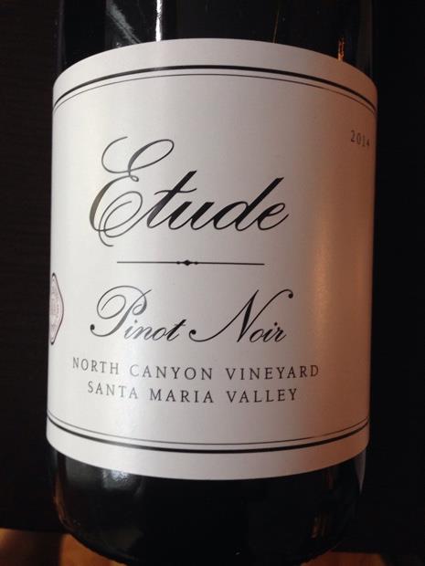 2014 Etude Pinot Noir North Canyon Vineyard USA California Central