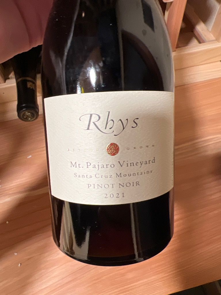 Rhys Pinot Noir Mt Pajaro Vineyard Usa California Santa Cruz