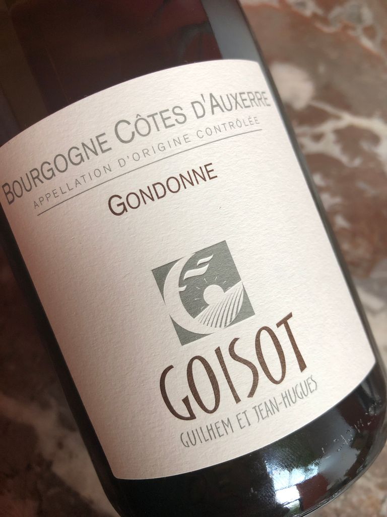 2021 Guilhem et Jean Hugues Goisot Bourgogne Côtes d Auxerre Gondonne