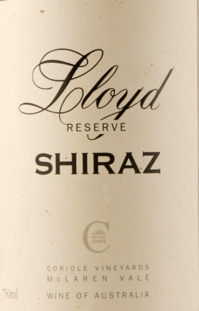 Coriole Shiraz Lloyd Reserve Australia South Australia Fleurieu