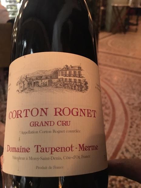 2012 Domaine Taupenot Merme Corton Rognet France Burgundy Côte de