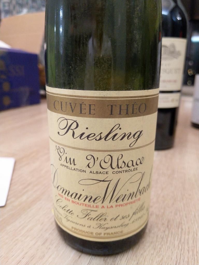 2001 Domaine Weinbach Riesling Cuvée Théo France Alsace CellarTracker