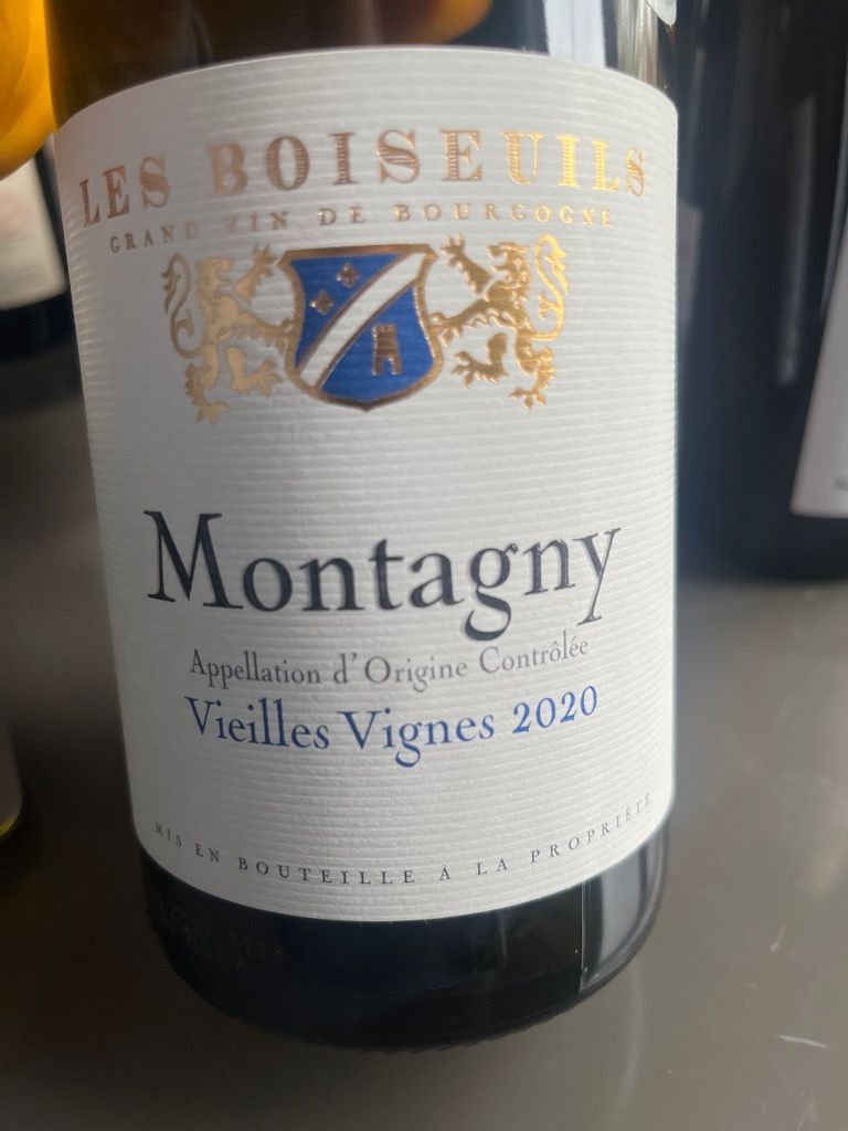 Vignerons De Buxy Montagny Les Boiseuils Vieilles Vignes France