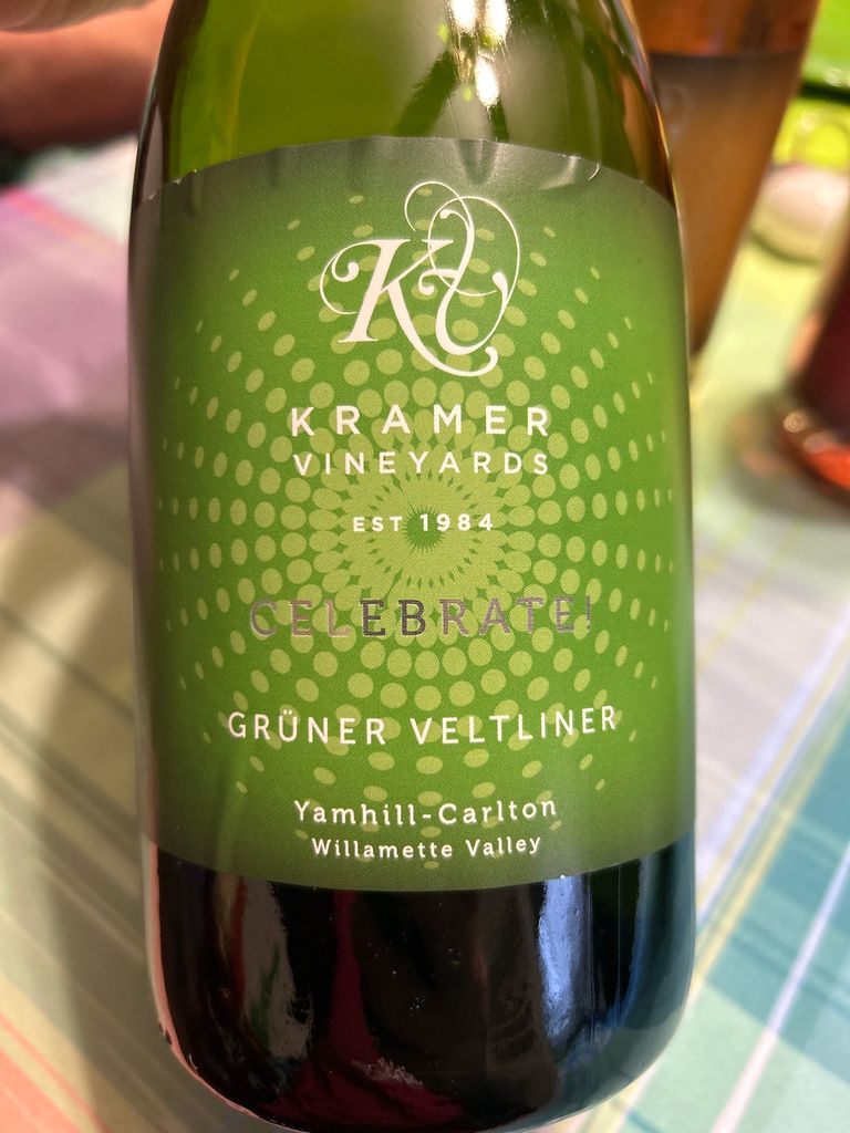 Kramer Vineyards Gr Ner Veltliner Celebrate Usa Oregon