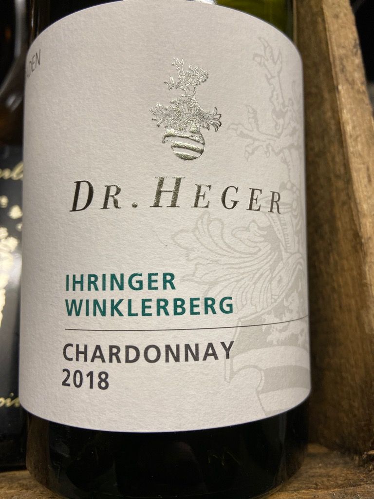 Dr Heger Ihringer Winklerberg Chardonnay Erste Lage Germany