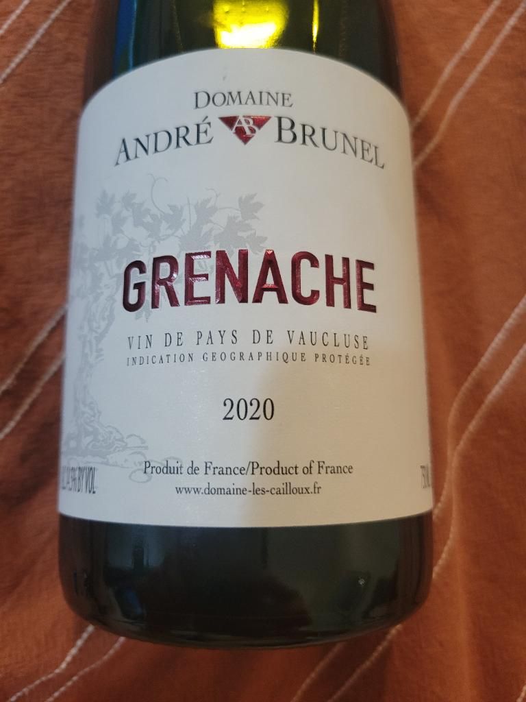 2020 Domaine André Brunel Côtes du Rhône Vin de Pays de Vaucluse