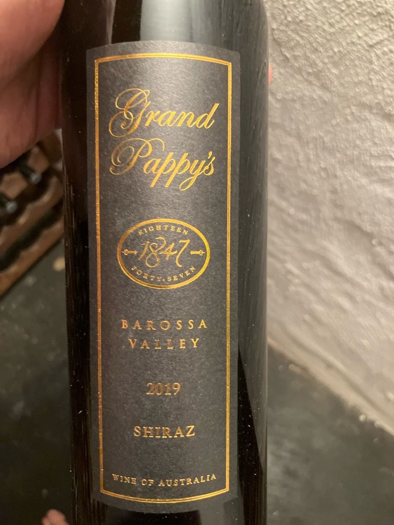 2020 Chateau Yaldara Shiraz 1847 Grand Pappy S Australia South