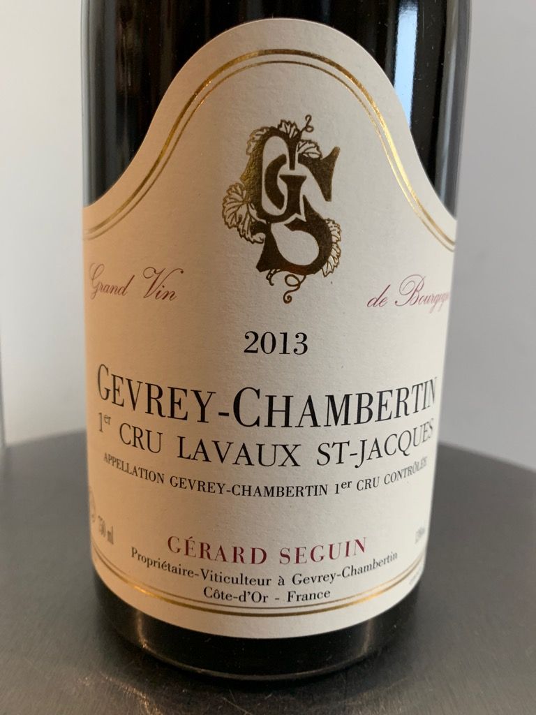 2007 Gérard Seguin Gevrey Chambertin 1er Cru Lavaux St Jacques France