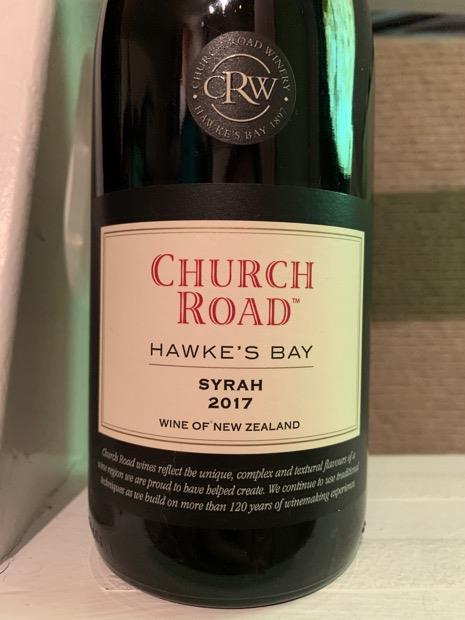 2019 Church Road Syrah Hawke S Bay New Zealand North Island Hawke S