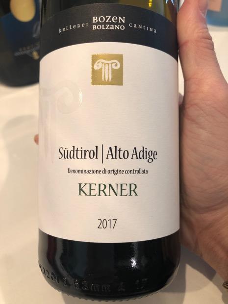 2017 Kellerei Bozen Cantina Bolzano Kerner Italy Trentino Alto