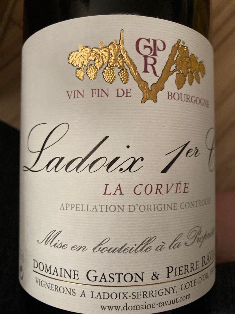 2019 Domaine Gaston et Pierre Ravaut Ladoix 1er Cru La Corvée France