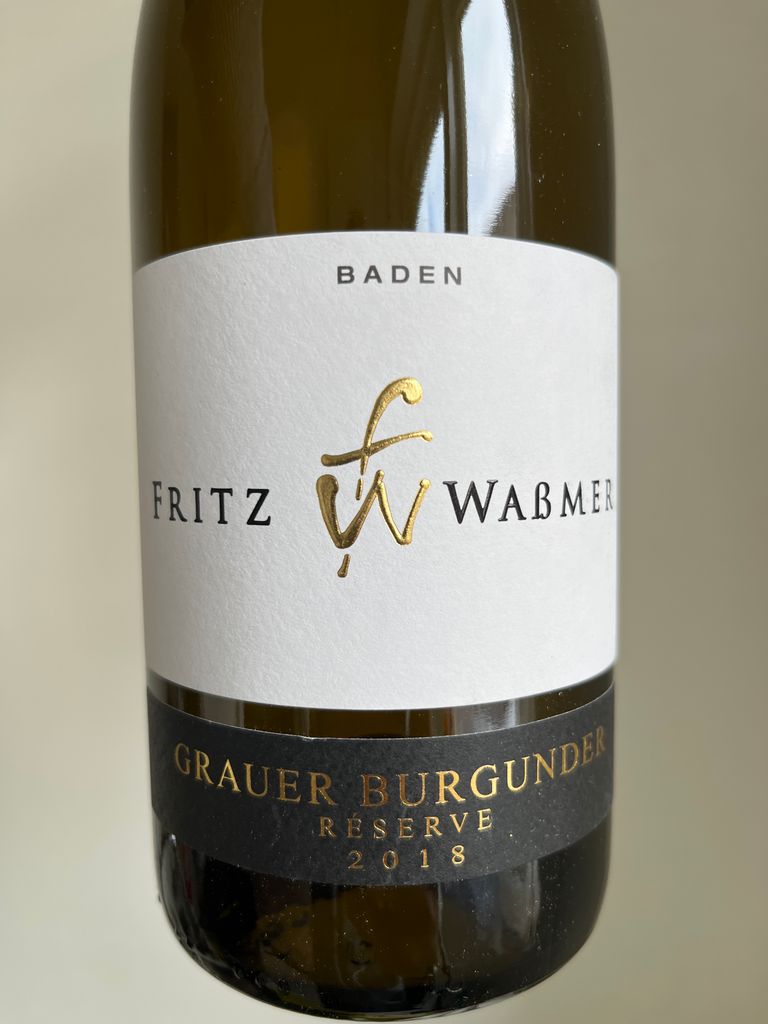 2019 Fritz Waßmer Grauer Burgunder R trocken Germany Baden