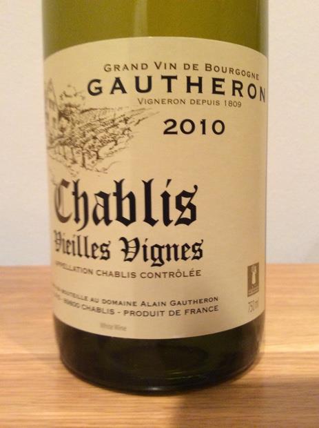 Alain Gautheron Chablis Vieilles Vignes France Burgundy Chablis