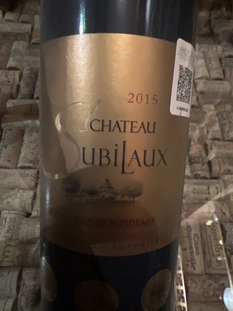 2015 Château Subilaux France Bordeaux Blaye Côtes de Bordeaux