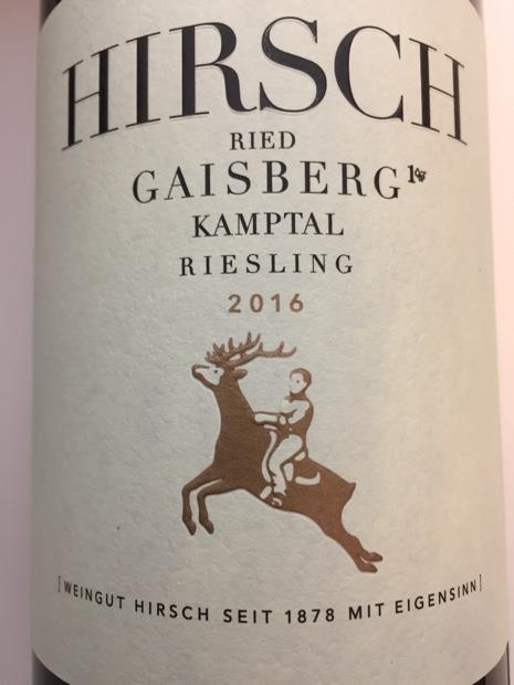 Weingut Hirsch Riesling Gaisberg Austria Nieder Sterreich