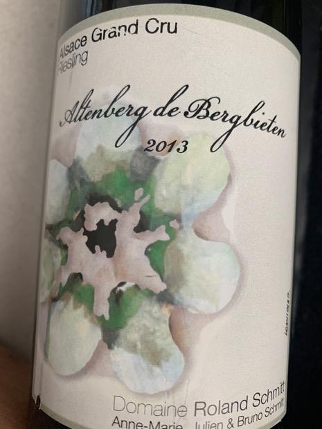 Domaine Roland Schmitt Riesling Altenberg De Bergbieten France