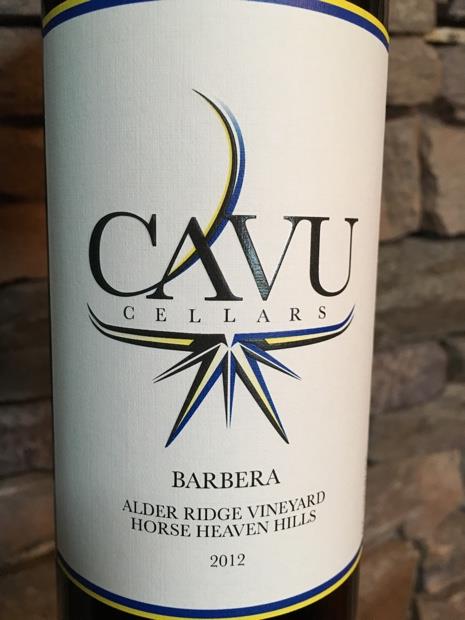 Cavu Cellars Barbera Alder Ridge Vineyard Usa Washington