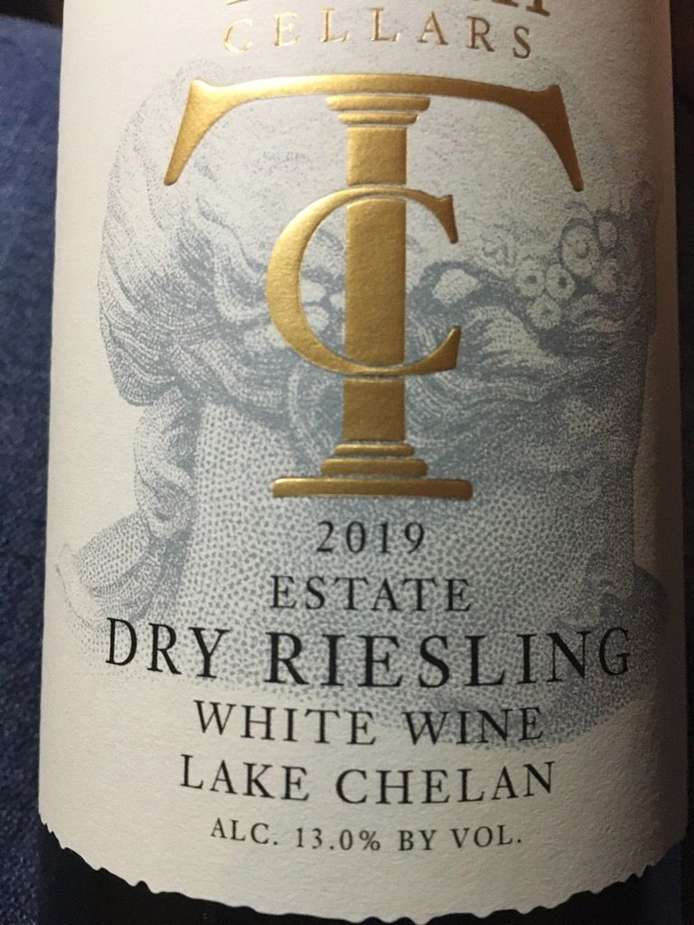 Tsillan Cellars Estate Dry Riesling Lake Chelan Usa Washington