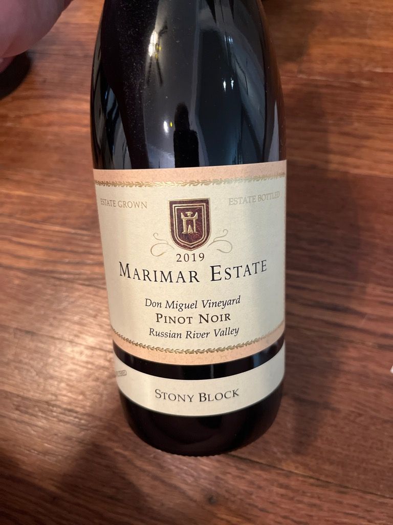 2018 Marimar Estate Pinot Noir Stony Block Don Miguel Vineyard USA