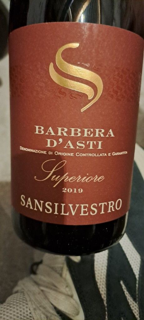 2019 Cantine San Silvestro Barbera D Asti Superiore Albarizza Italy