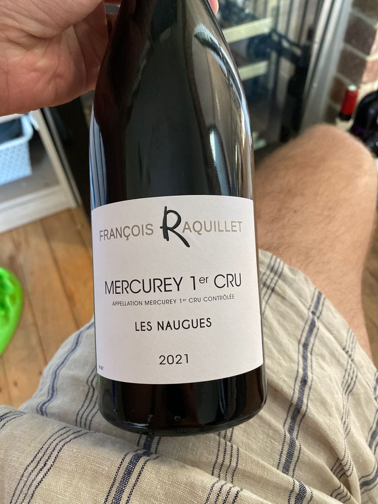 2021 François Raquillet Mercurey 1er Cru Les Naugues France Burgundy