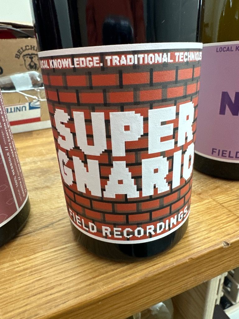 2022 Field Recordings Wine Super Gnario USA California Central Coast