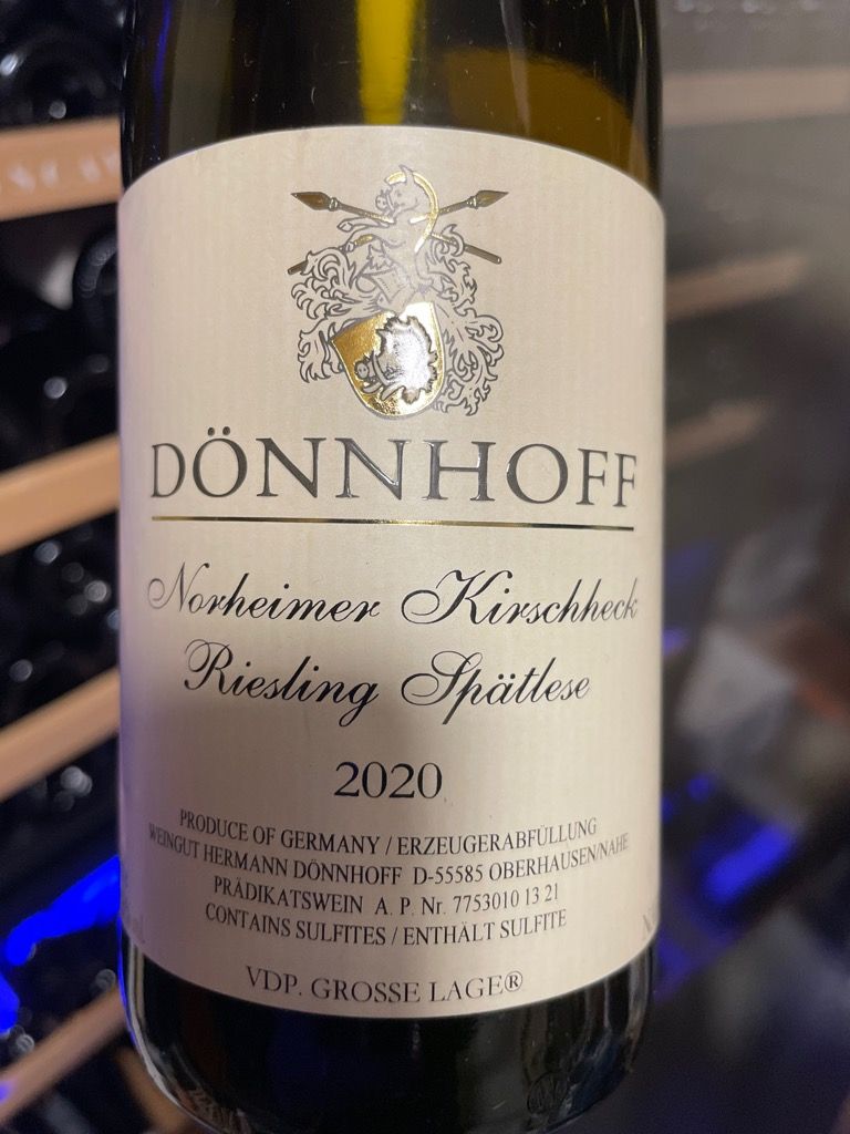 D Nnhoff Norheimer Kirschheck Riesling Sp Tlese R Germany Nahe