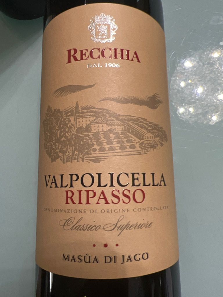 Recchia Ripasso Della Valpolicella Classico Superiore Mas A Di