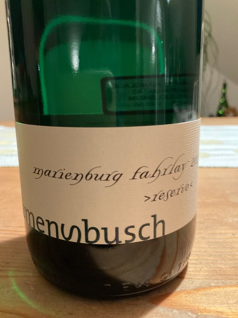 Weingut Clemens Busch Pundericher Marienburg Fahrlay Riesling