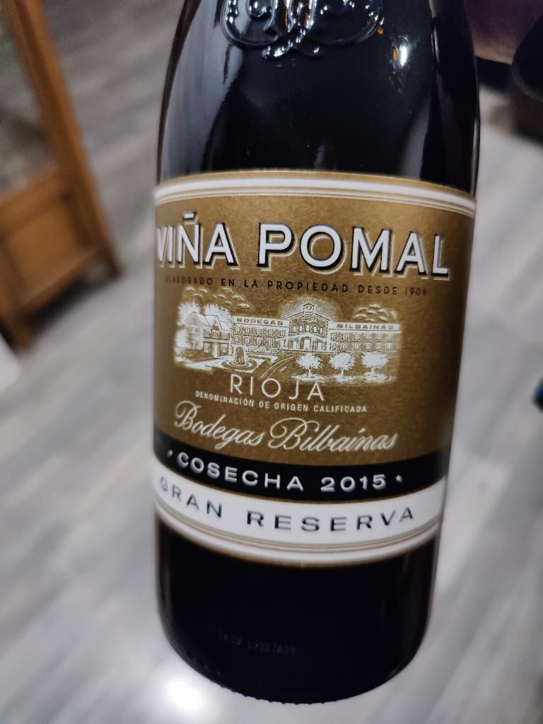 2015 Bodegas Bilbainas Rioja Viña Pomal Gran Reserva Spain La Rioja