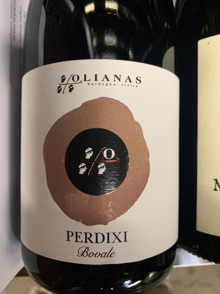 2019 Olianas Perdixi Isola Dei Nuraghi IGT Italy Sardinia Isola Dei