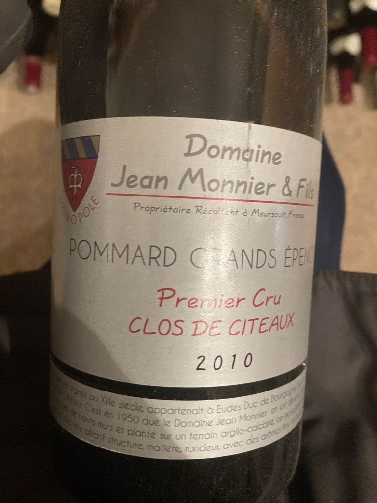 Domaine Jean Monnier Fils Pommard Er Cru Les Grands Penots