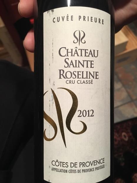 Ch Teau Sainte Roseline C Tes De Provence Ros Cuv E Prieure Cru