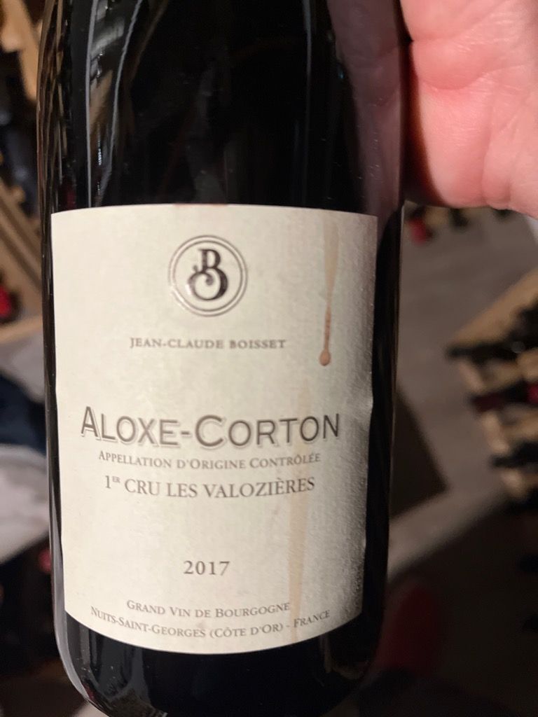 2017 Jean Claude Boisset Aloxe Corton 1er Cru Les Valozières France