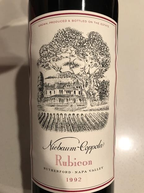 1992 Niebaum-Coppola Rubicon - CellarTracker 1992 Niebaum-Coppola Rubicon - CellarTracker