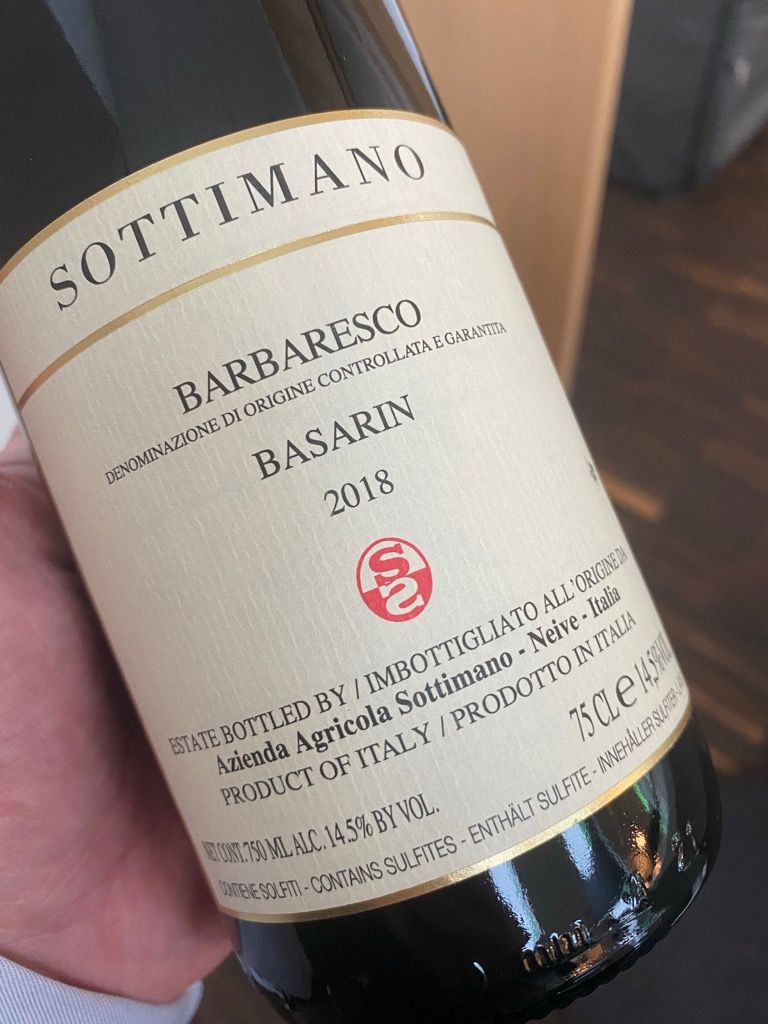 2018 Sottimano Barbaresco Basarin, Italy, Piedmont, Langhe, Barbaresco ...