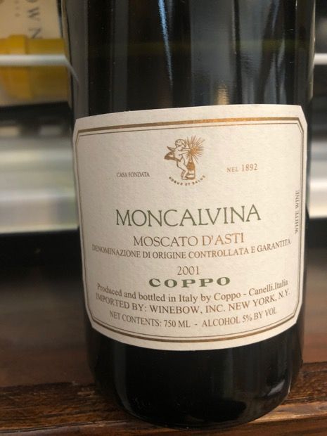 2001 Coppo Moscato d'Asti Moncalvina, Italy, Piedmont, Asti, Moscato d ...