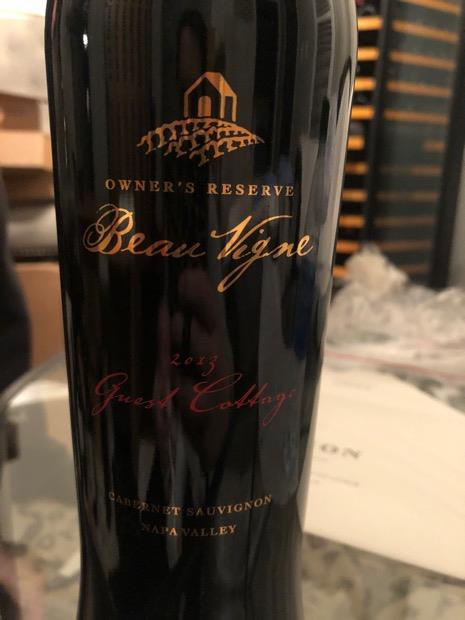 2013 Beau Vigne Cabernet Sauvignon Guest Cottage Owners Reserve