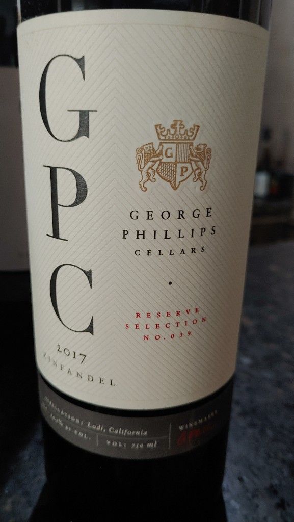 2017 George Phillips Cellars Zinfandel - CellarTracker