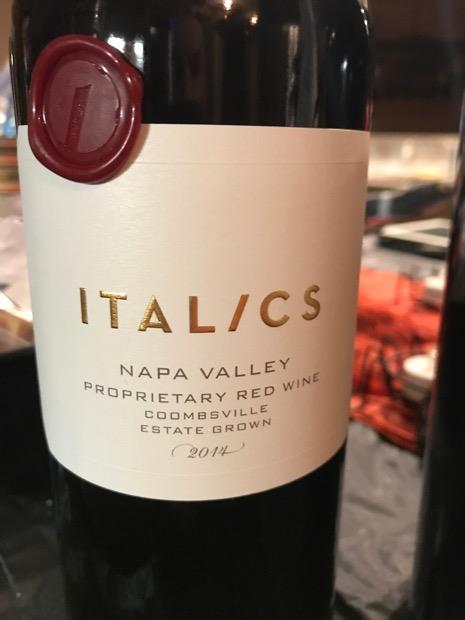 2019 Italics Winegrowers Proprietary Red Wine Coombsville