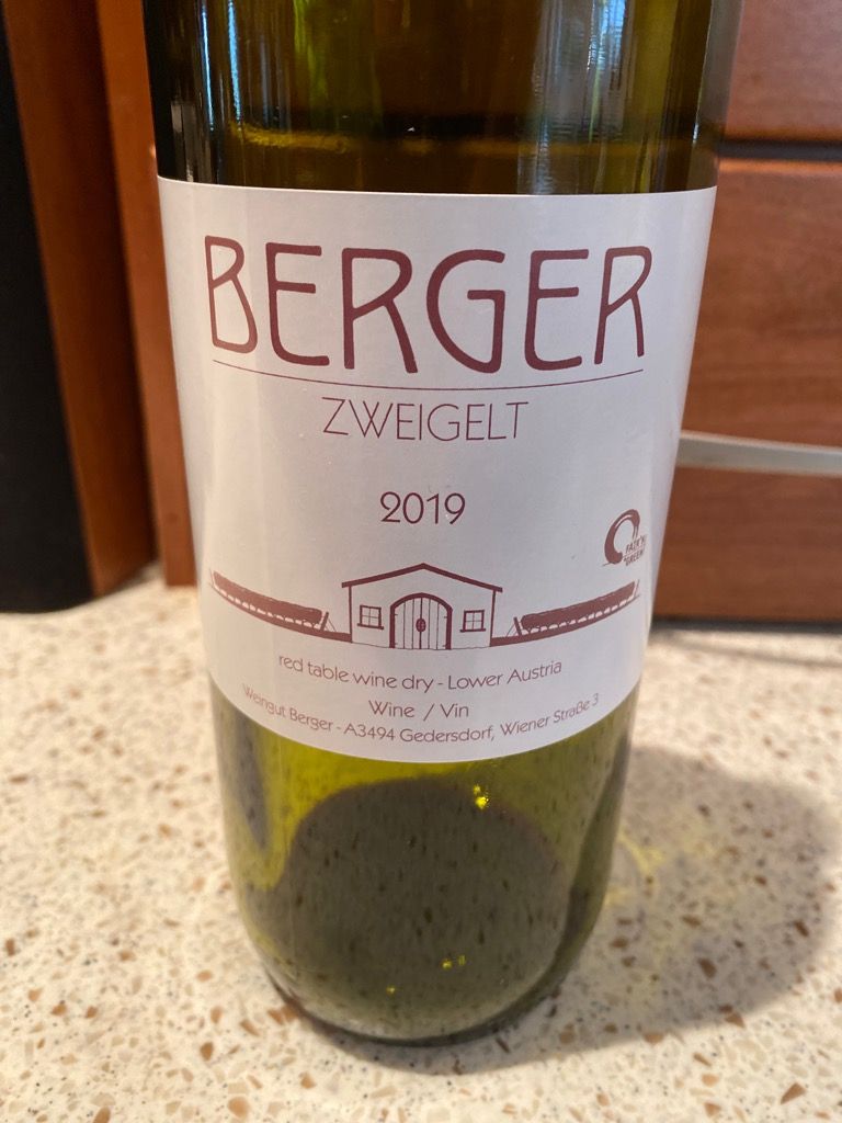 2020 Weingut Berger Zweigelt, Austria, Niederösterreich, Kremstal