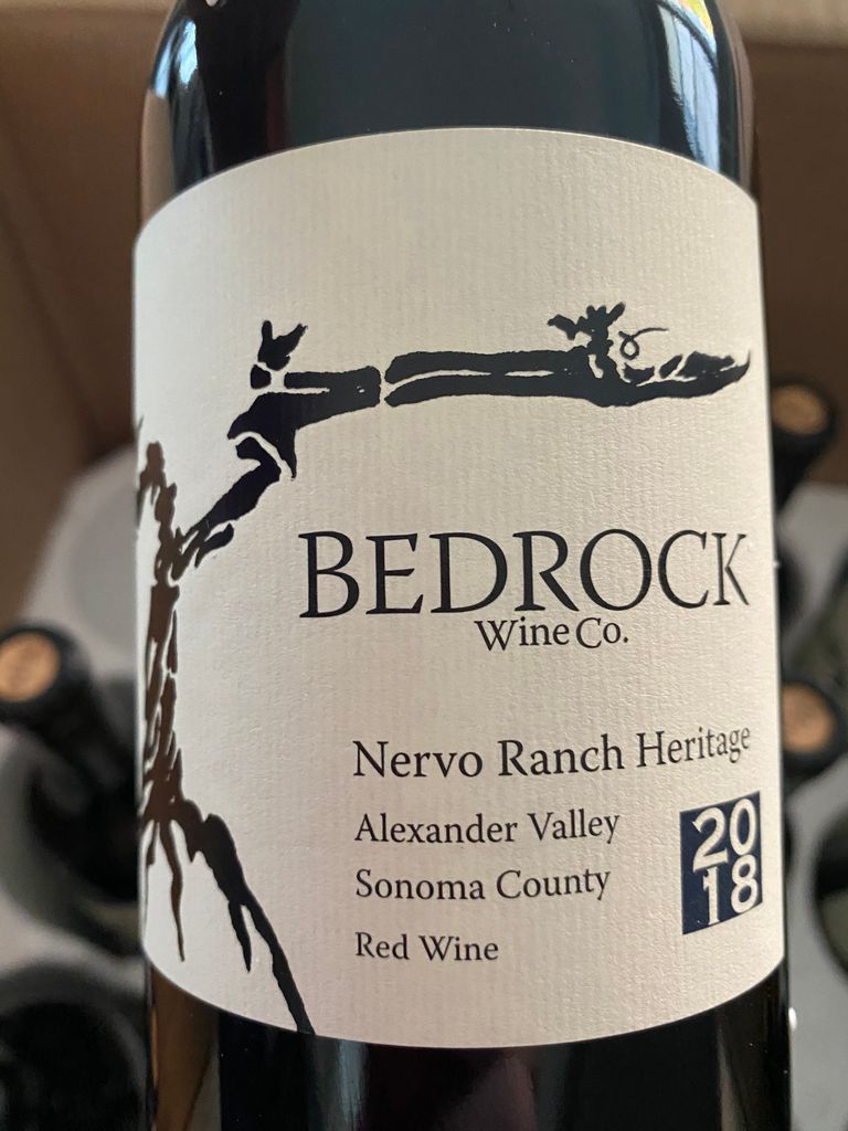 2018 Bedrock Wine Co. Heritage Wine Nervo Ranch - CellarTracker