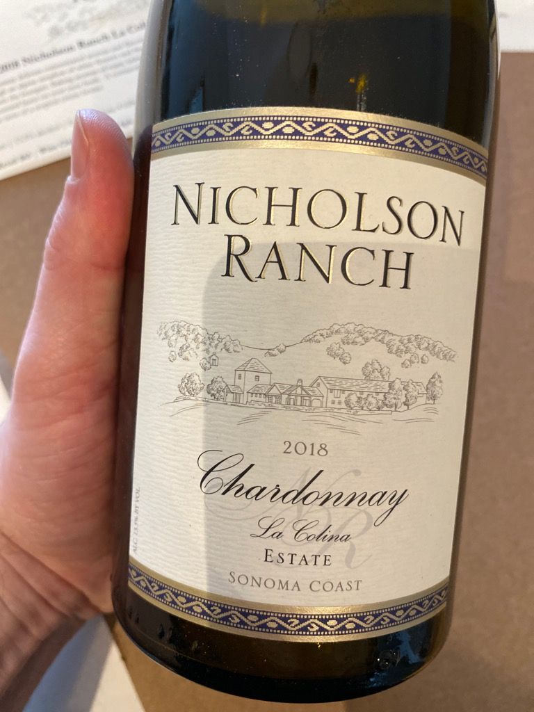 Nicholson Ranch Wine 2018 Nicholson Ranch Chardonnay Estate La Colina Vineyard, USA ...