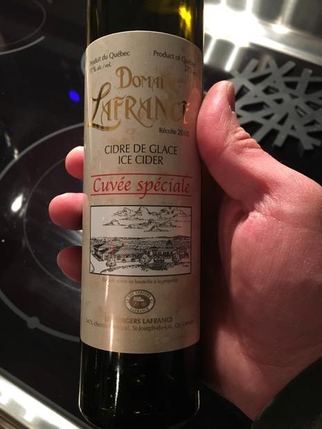 Domaine Lafrance cidre de glace du Québec