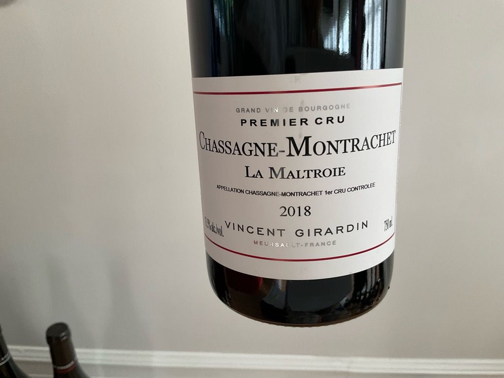 シャサーニュ・モンラッシェ 2016 Vincent Girardin 2016 Domaine / Maison Vincent Girardin Chassagne-Montrachet