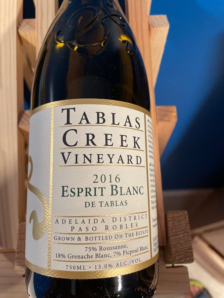 2016 Tablas Creek Esprit Blanc de Tablas, USA, California, Central Coast, Paso Robles Adelaida